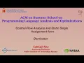 Control-Flow Analyses and Static Single Assignment form - Dominators