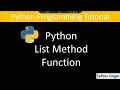 12 List Method in Python with Example Append Insert Remove Pop Copy Join Extend Count Sort Method