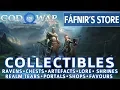 God of War - Fafnir s Storeroom All Collectible Locations Ravens Chests Artefacts Shrines