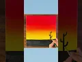 Sunset Painting for Beginners Acrylic Painting Tutorial Painting