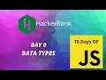 Day 0 Data Types 10 Days of Javascript Hackerrank