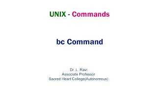 Exploring the bc UNIX Command for Mathematical Calculations