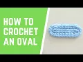 HOW TO CROCHET Part 6 Oval Tutorial Mocha Stitch