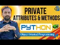 Lec-53 access specifiers in python private attributes private method in python oop python