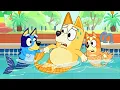 Download Lagu What Happened to Bluey’s Mermaid Mother at the Pool??? -  Bluey Funny Animation