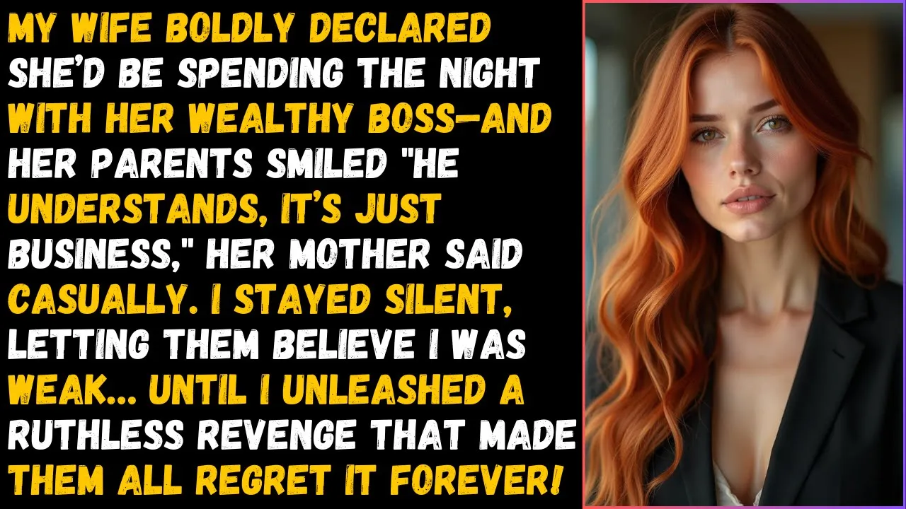 Outline Video My Cheating Wife Said: She’d Be Spending the Night With Her Wealthy Boss—I Got My Epic Revenge By...