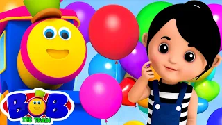 i love to play with balloons balloon song nursery rhymes u0026 kids songs bob the train cartoon