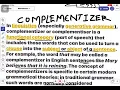 Complementizer in linguistics