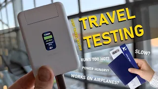 UniFi Travel Router Travel Tests - Aeroplane Sharing WiFi Portals Power Draw Heat and More