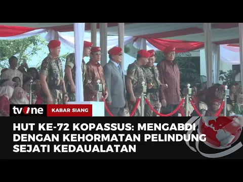 Prabowo Hadiri HUT Ke-72 Kopassus
