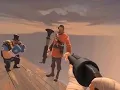 Soldier from tf2 falls off of tower meme