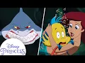 Ariel Saves Flounder From a Shark The Little Mermaid Disney Princess