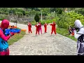 SUPERHERO s Story Rescue SPIDER-GIRL From Bad Guys Mansion Battle By Follow Me