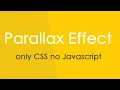 CSS Parallax Effect Tutorial No Javascript csPoint web designing tutorials