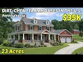 10 Dirt Cheap Farmhouses with Acreage in Pennsylvania Real Estate Goldmines