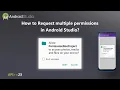 How to Request multiple permissions in Android Studio