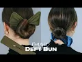 Two Easy Hairstyles Hair Bun Tutorial with Bun Bun