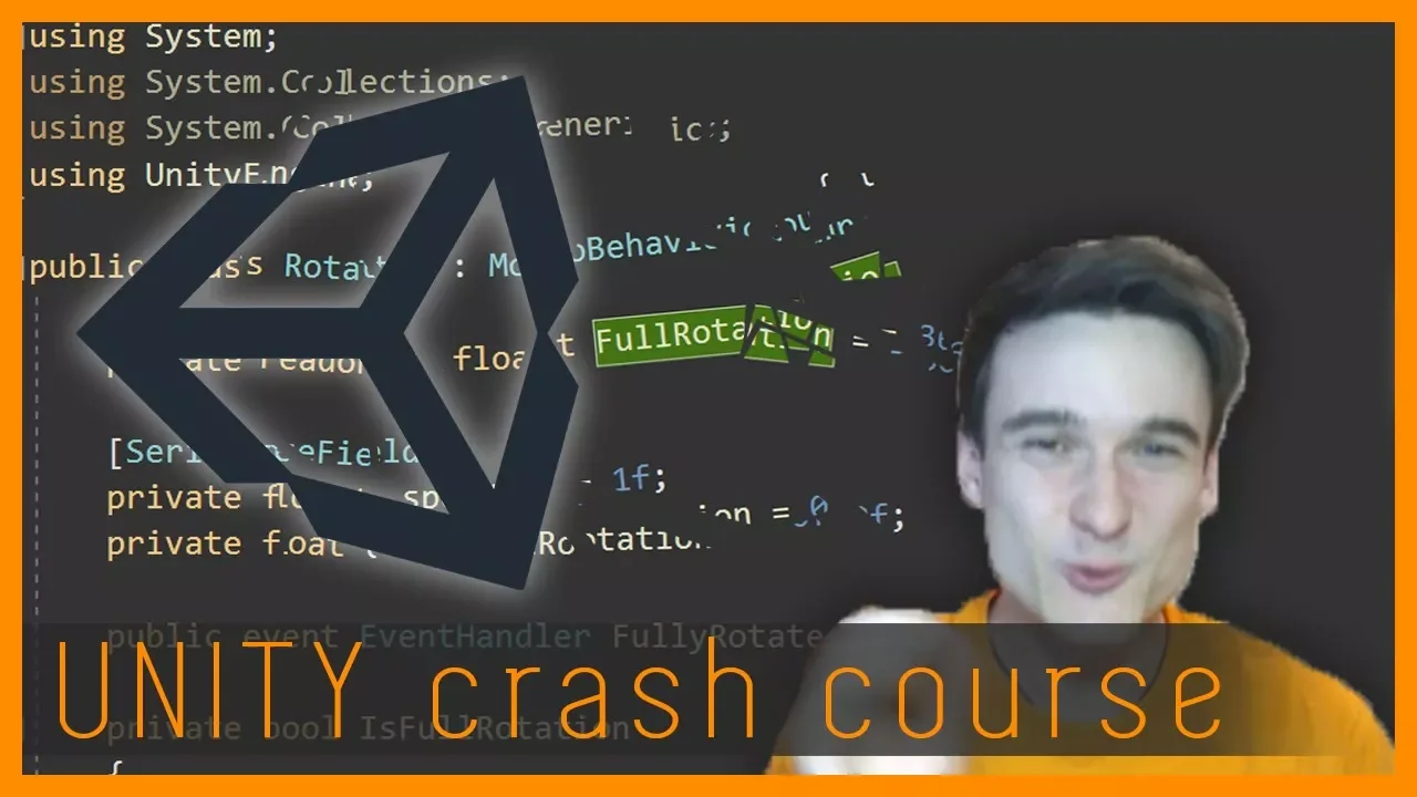 Unity beginner crash course - scripting in C# within 10 minutes