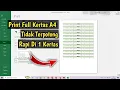 Download Lagu Cara Print File Excel Full Kertas A4 Agar Rapi Dan Tidak Terpotong