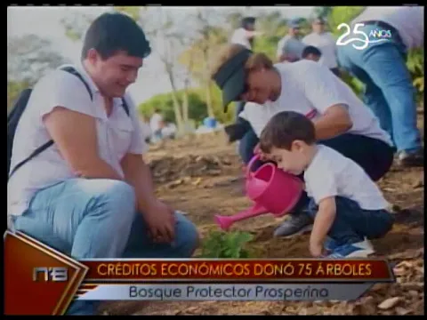 Créditos Económicos donó 75 árboles Bosque Protector Prosperina