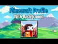 Minecraft Pixelated Profile with Background Tutorial Mobile tutorial No Computer Needed