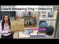 COACH OUTLET SHOPPING VLOG AND UNBOXING NEW Powder Pink Denim