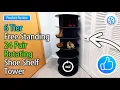 360 Spinning Shoe Storage SpaceAid Rotating Shoe Rack Review Setup