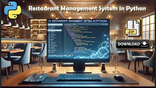 Python Mini Project Restaurant Management System with Source Code Download
