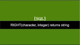 Right Function SQL Server