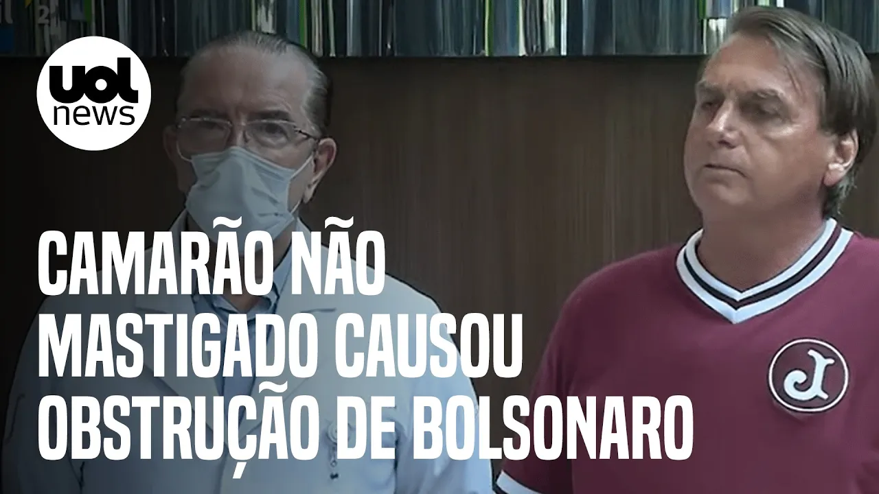 Médico de Bolsonaro: 'camarão não mastigado' causou obstrução intestinal do presidente