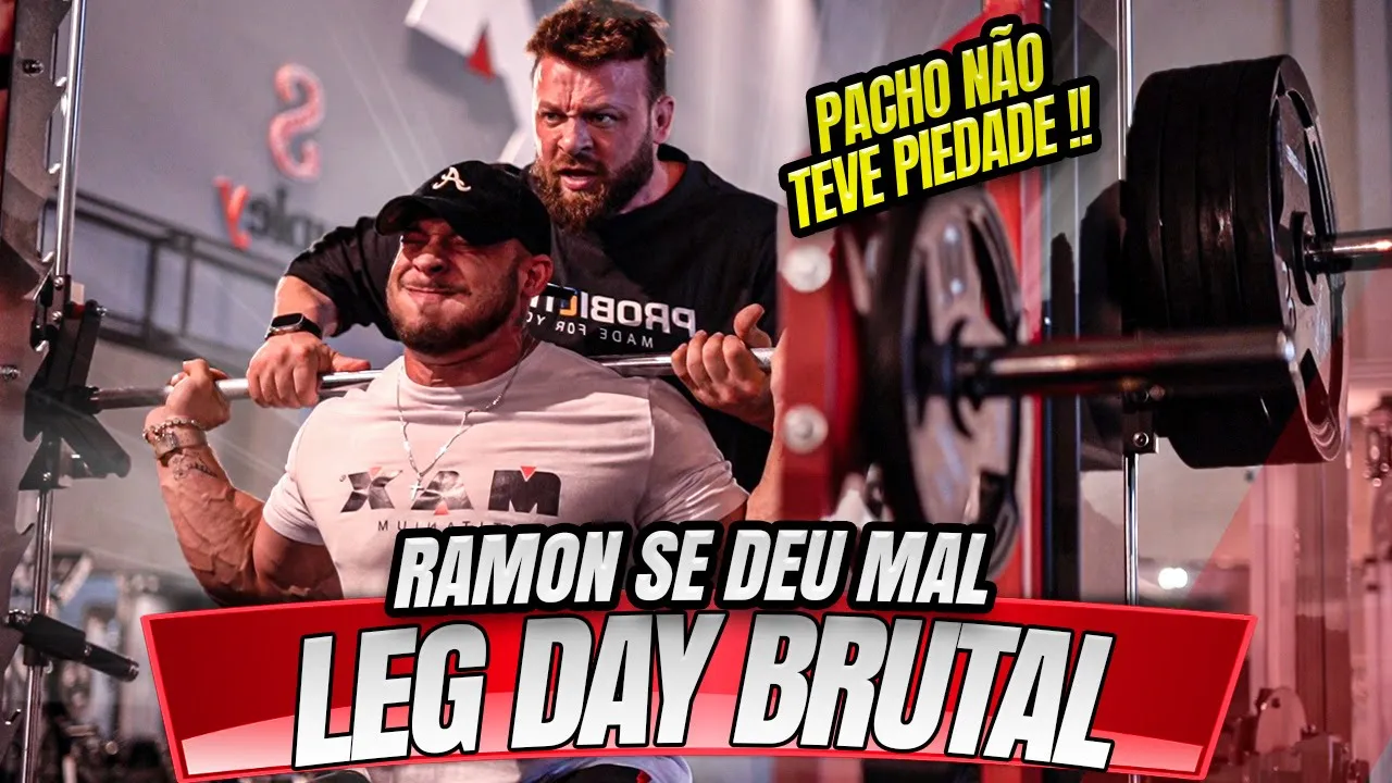 RAMON SE DEU MAL, LEG DAY BRUTAL - PACHO NÃO TEVE PIEDADE !!!