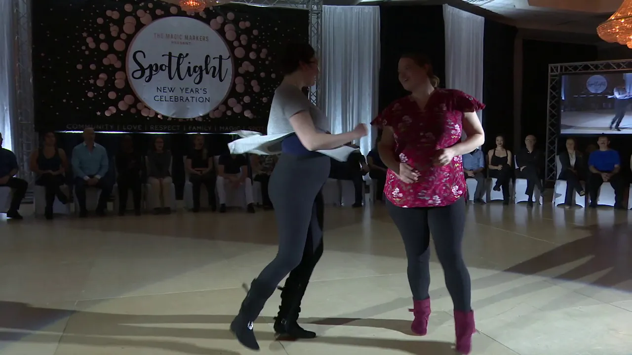 Spotlight New Years 2018 2019 Novice Jack & Jill Sarah Rempel & Lauryn Keely