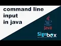 Java Tutorial For Beginners 13 - Command line input in java Step by Step understand