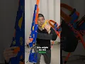 World s Smallest Nerf sniper vs Normal Nerf sniper