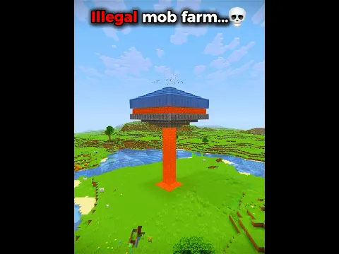 Minecraft How Illegal Farms Were Built...💀#shorts