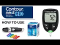 Check blood sugar with Contour Next GEN Contour Plus Elite meter