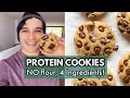 Protein Cookies 4 Ingredients NO flour No grains No sugar