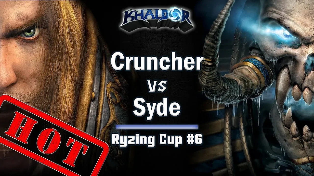 ► WarCraft 3 - Syde (UD) vs. Cruncher (HU) - Ryzing Cup #6