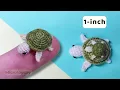 How to Crochet a Tiny Turtle Step-by-Step Micro Amigurumi Tutorial for beginners