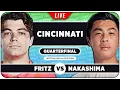 FRITZ vs NAKASHIMA ATP Cincinnati 2026 QF LIVE Tennis Watchalong