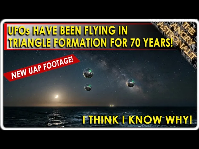 More amazing UFO footage!  I think I know why UAP fly in a triangular formation!