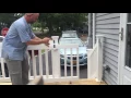 Sliding vinyl gate