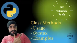 Class Methods in Python Python Tutorials for Beginners