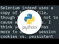 Selenium use of Firefox profile