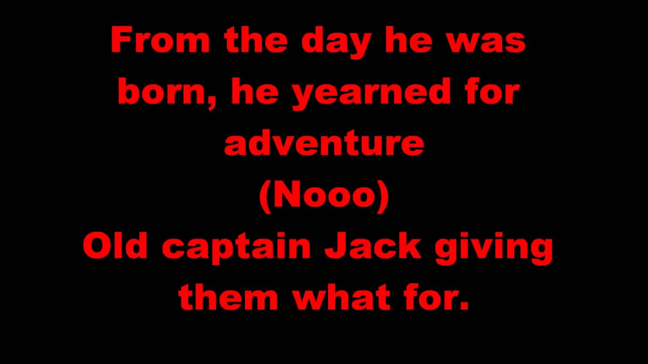 Jack Sparrow by The Lonely Island ft Michael Bolton with lyrics