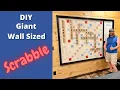 How to make DIY Giant Wall Sized Scrabble Board Game - Part 1