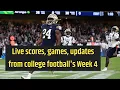 Live scores games updates from college football s Week 4