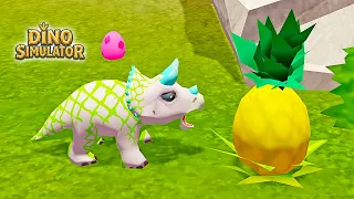 Triceratops Finds Eggs To Unlock Iguanodon! | Dino Simulator Game #8