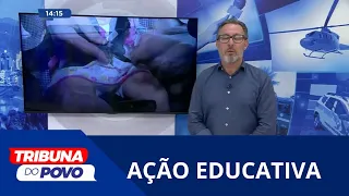 Agentes de trânsito de Blumenau alertam para o uso correto das cadeirinhas