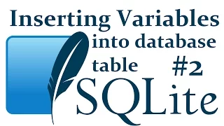 Inserting variables to database table - SQLite3 with Python 3 part 2